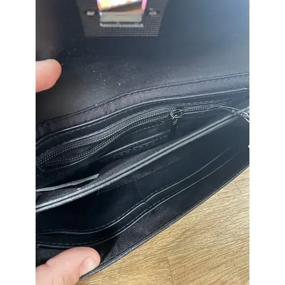 6/$25 Sondra Roberts Squared Woven XL Wallet - Picture 7 of 7